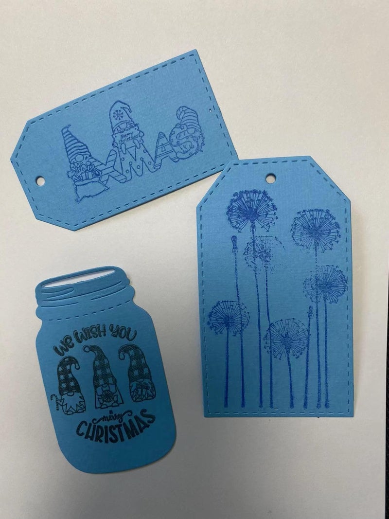 Arbuya Merry Christmas Gnome Christmas Gnome Cat X-Mas Clear Stamps for Cards Making Decoration and Scrapbooking Rubber Stamps for Craft - Image 5